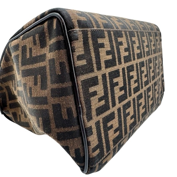 Fendi Zucca Brown and Black Satchel | Very Good Condition - Picture 4 of 15